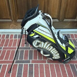 Callaway Paradym Black, White, and Neon Green Golf Bag